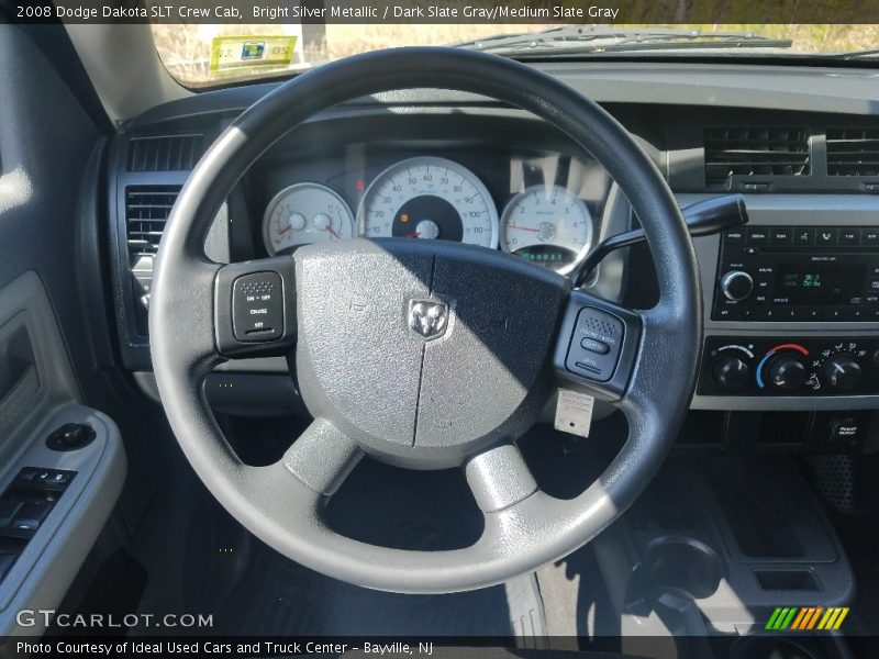 Bright Silver Metallic / Dark Slate Gray/Medium Slate Gray 2008 Dodge Dakota SLT Crew Cab