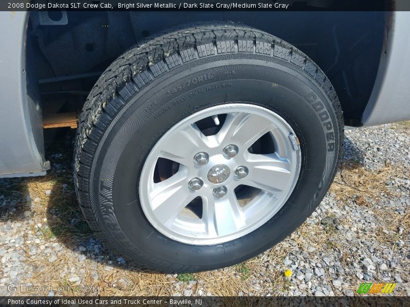 Bright Silver Metallic / Dark Slate Gray/Medium Slate Gray 2008 Dodge Dakota SLT Crew Cab