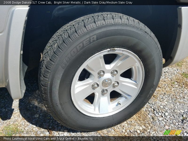 Bright Silver Metallic / Dark Slate Gray/Medium Slate Gray 2008 Dodge Dakota SLT Crew Cab