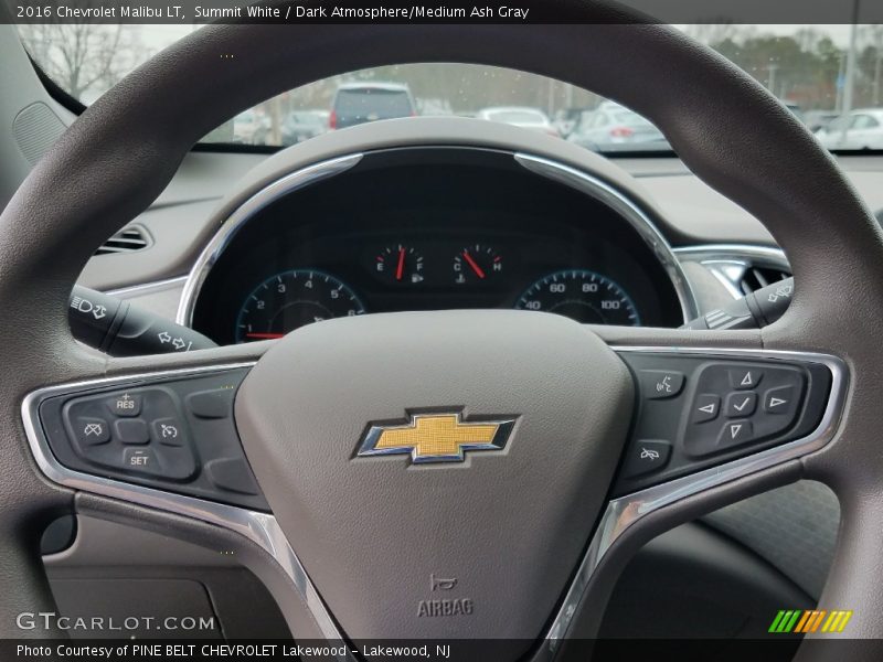 Summit White / Dark Atmosphere/Medium Ash Gray 2016 Chevrolet Malibu LT