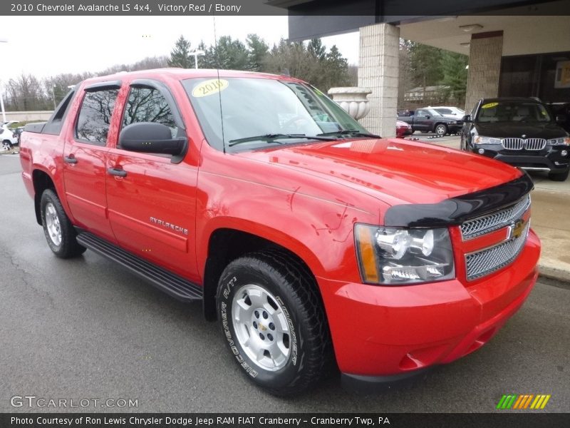 Victory Red / Ebony 2010 Chevrolet Avalanche LS 4x4