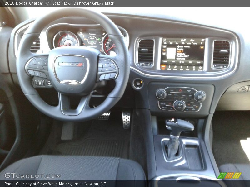 Destroyer Gray / Black 2018 Dodge Charger R/T Scat Pack