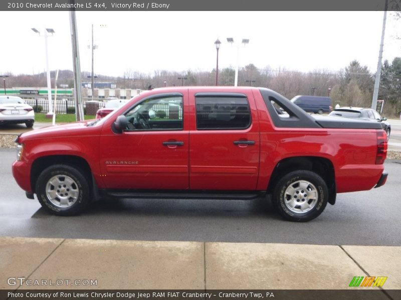 Victory Red / Ebony 2010 Chevrolet Avalanche LS 4x4