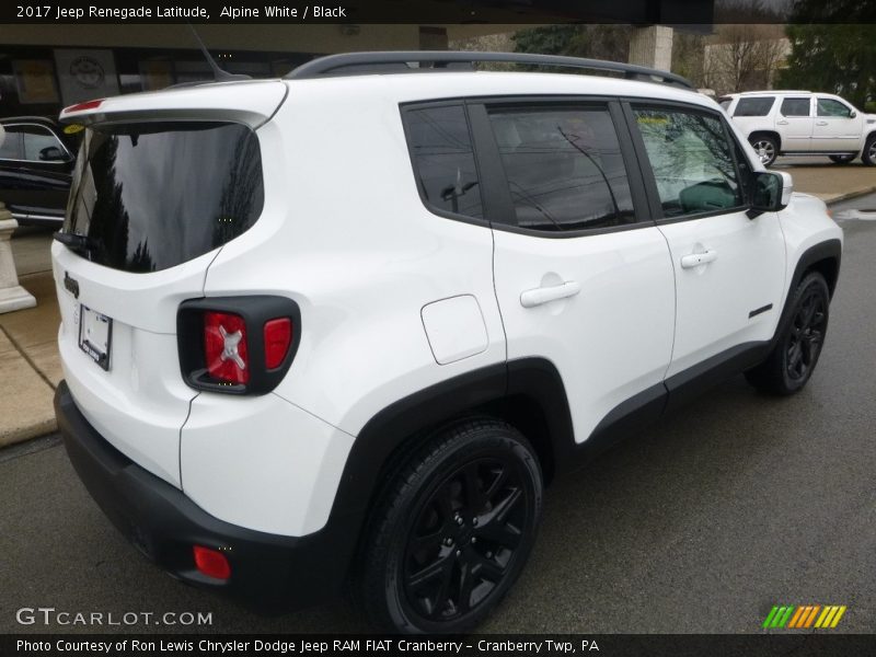 Alpine White / Black 2017 Jeep Renegade Latitude