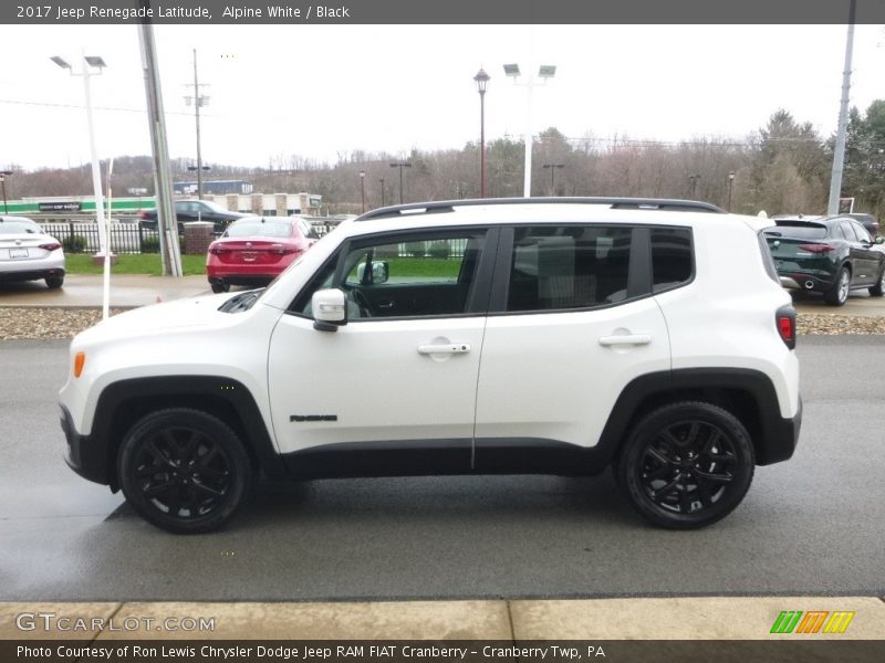 Alpine White / Black 2017 Jeep Renegade Latitude