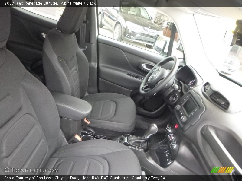 Alpine White / Black 2017 Jeep Renegade Latitude