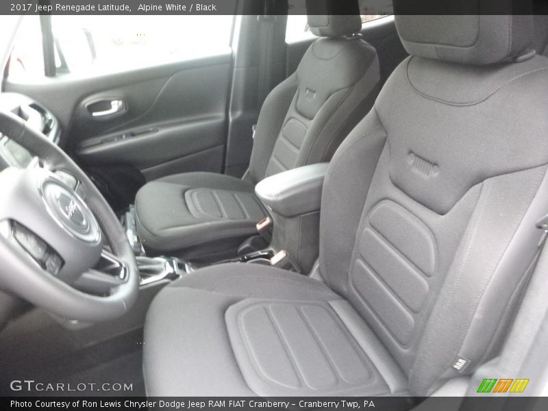 Alpine White / Black 2017 Jeep Renegade Latitude