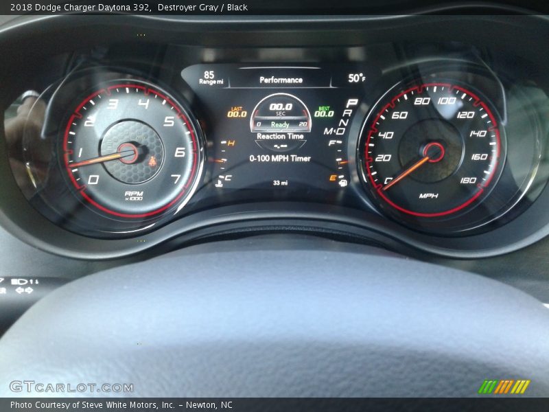 Destroyer Gray / Black 2018 Dodge Charger Daytona 392
