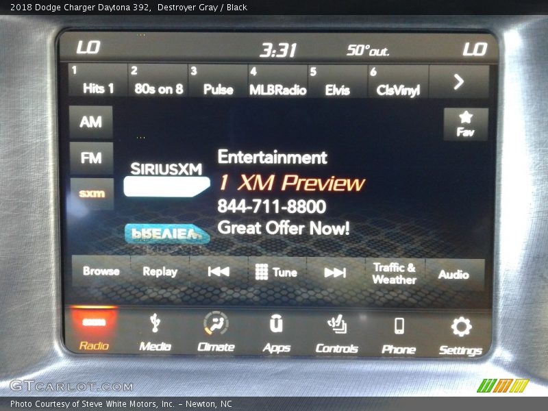 Destroyer Gray / Black 2018 Dodge Charger Daytona 392