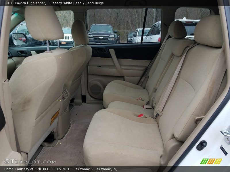 Blizzard White Pearl / Sand Beige 2010 Toyota Highlander