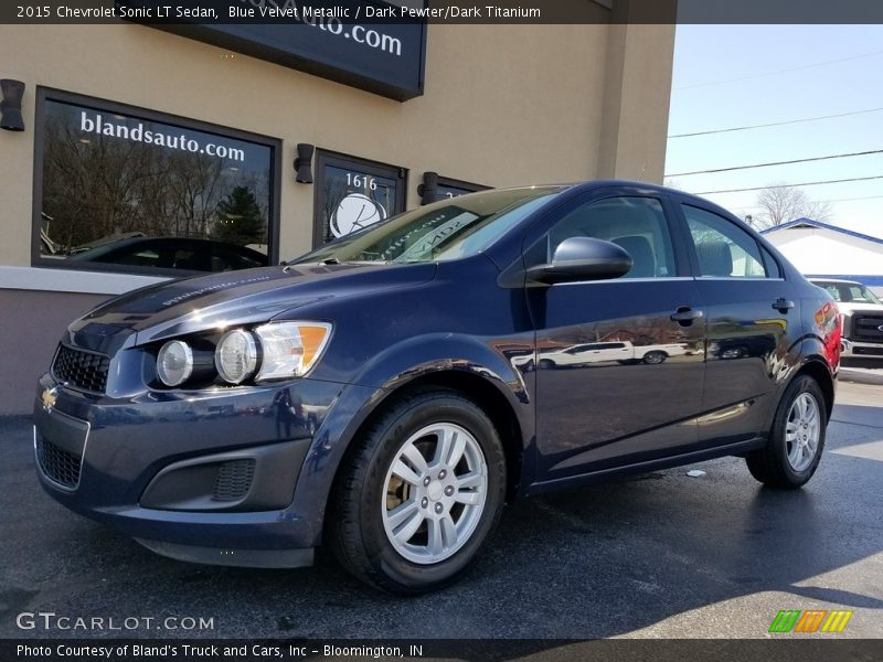 Blue Velvet Metallic / Dark Pewter/Dark Titanium 2015 Chevrolet Sonic LT Sedan