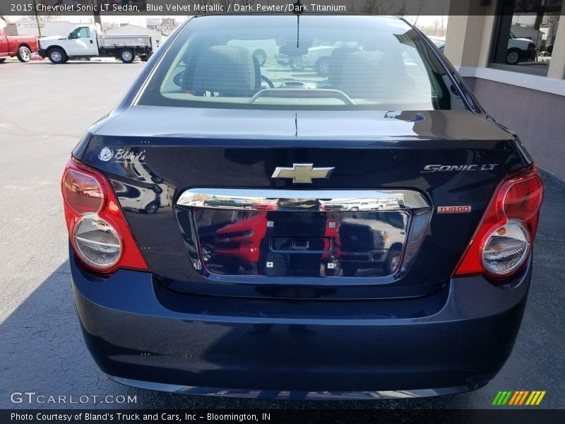 Blue Velvet Metallic / Dark Pewter/Dark Titanium 2015 Chevrolet Sonic LT Sedan
