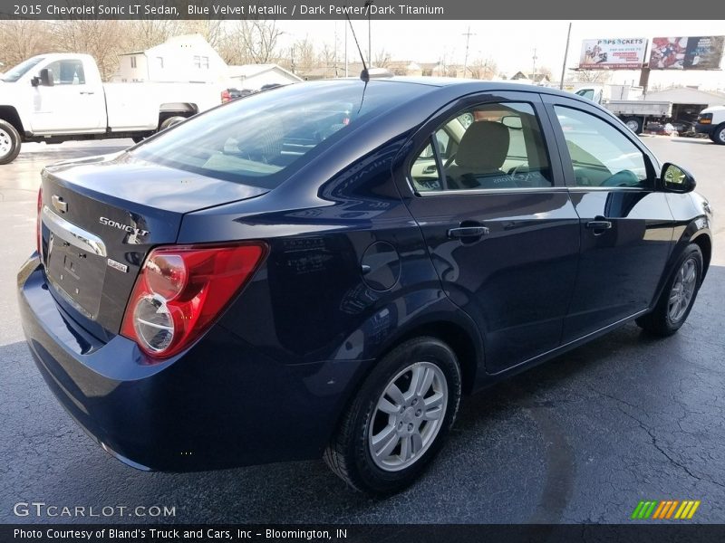 Blue Velvet Metallic / Dark Pewter/Dark Titanium 2015 Chevrolet Sonic LT Sedan