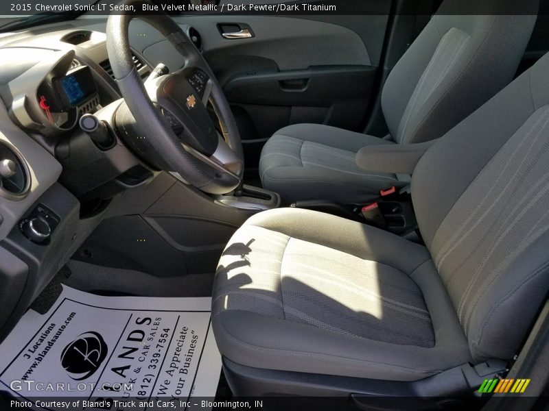Blue Velvet Metallic / Dark Pewter/Dark Titanium 2015 Chevrolet Sonic LT Sedan