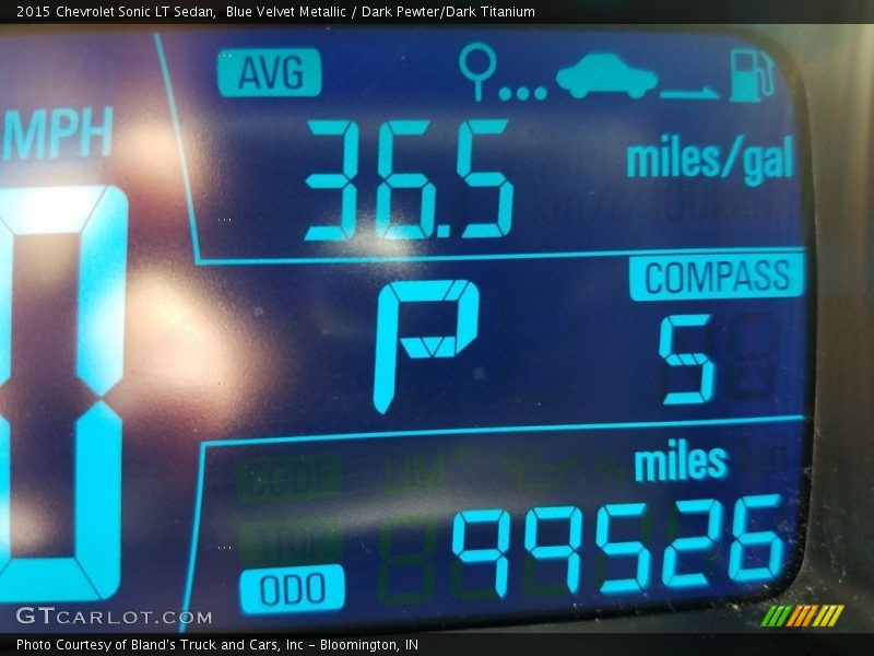 Blue Velvet Metallic / Dark Pewter/Dark Titanium 2015 Chevrolet Sonic LT Sedan