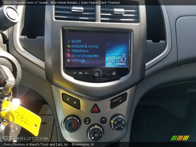 Blue Velvet Metallic / Dark Pewter/Dark Titanium 2015 Chevrolet Sonic LT Sedan