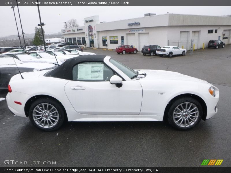 Bianco Gelato White / Nero Black 2018 Fiat 124 Spider Classica Roadster