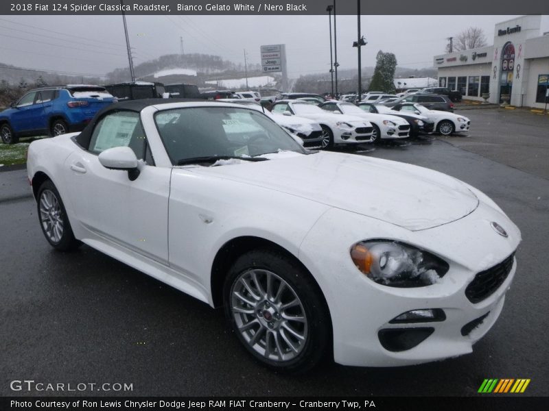 Bianco Gelato White / Nero Black 2018 Fiat 124 Spider Classica Roadster