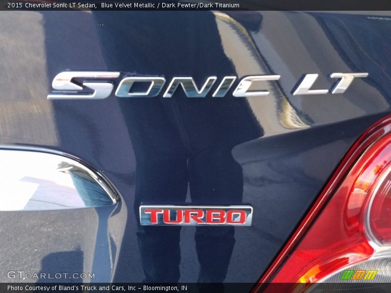 Blue Velvet Metallic / Dark Pewter/Dark Titanium 2015 Chevrolet Sonic LT Sedan