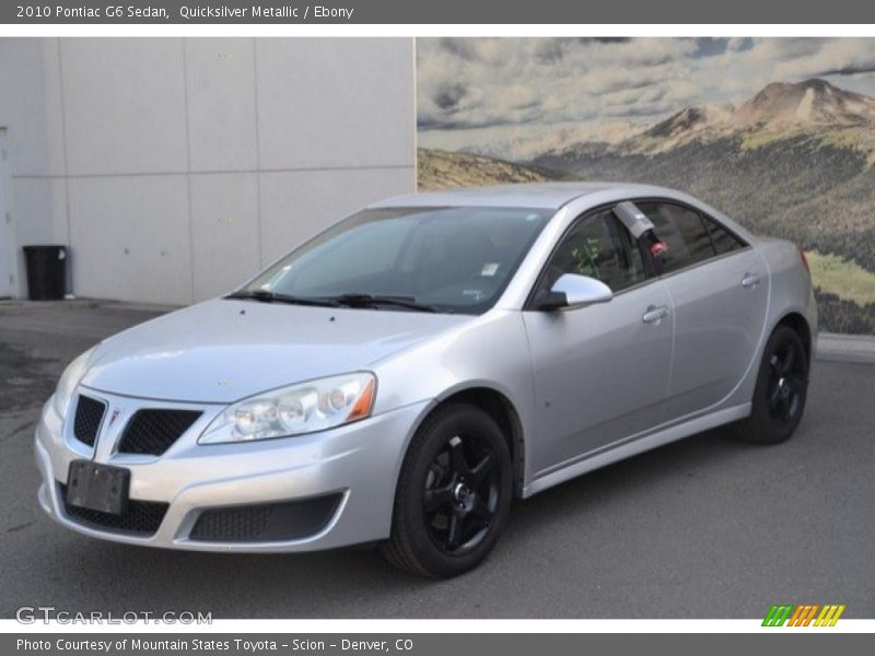 Quicksilver Metallic / Ebony 2010 Pontiac G6 Sedan