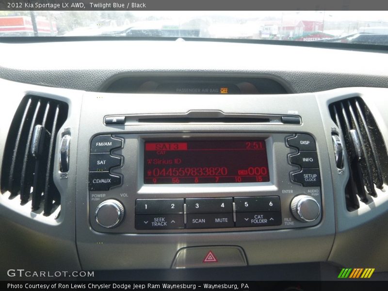 Twilight Blue / Black 2012 Kia Sportage LX AWD