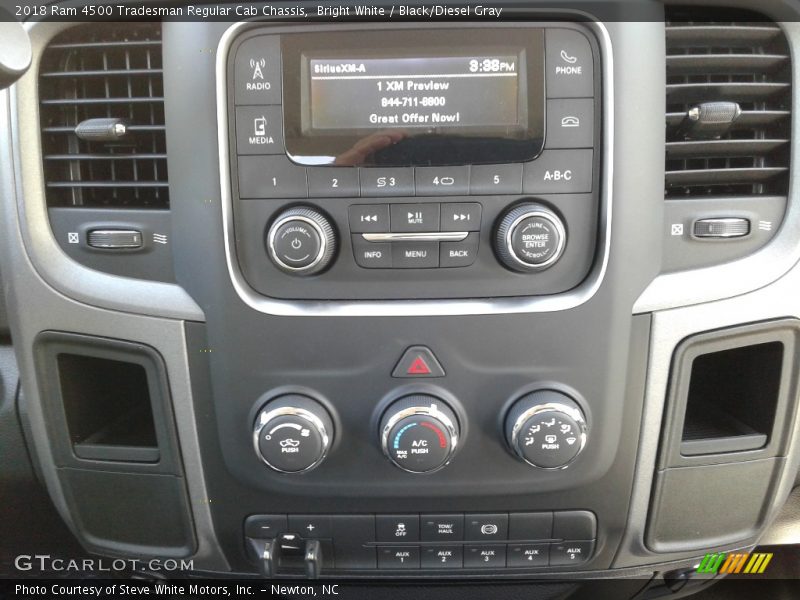 Bright White / Black/Diesel Gray 2018 Ram 4500 Tradesman Regular Cab Chassis
