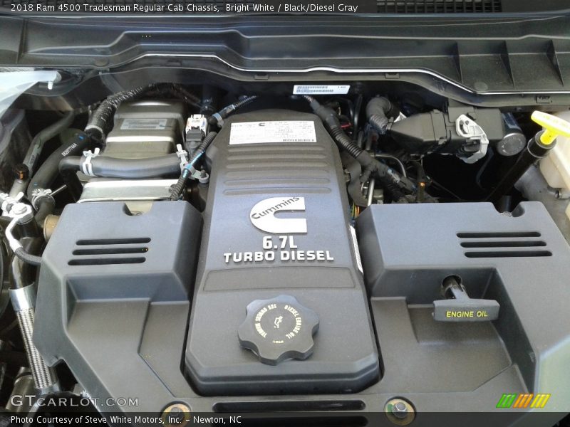 Bright White / Black/Diesel Gray 2018 Ram 4500 Tradesman Regular Cab Chassis