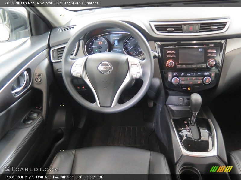 Brilliant Silver / Charcoal 2016 Nissan Rogue SV AWD