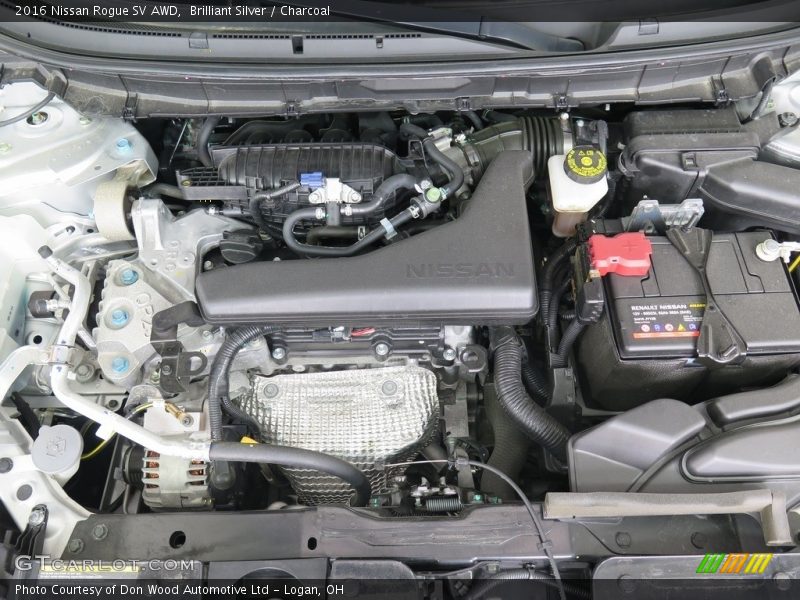 Brilliant Silver / Charcoal 2016 Nissan Rogue SV AWD