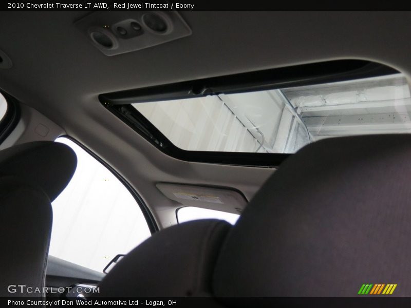 Red Jewel Tintcoat / Ebony 2010 Chevrolet Traverse LT AWD