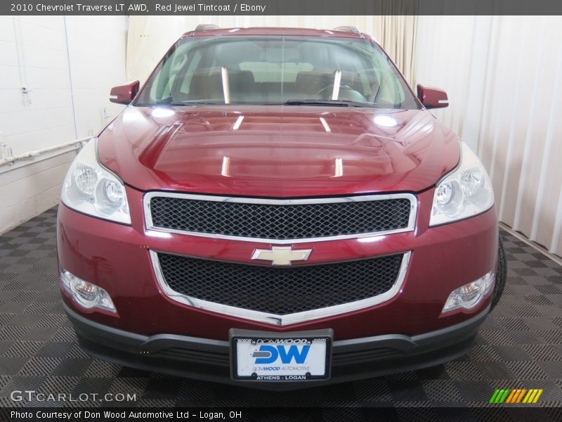 Red Jewel Tintcoat / Ebony 2010 Chevrolet Traverse LT AWD