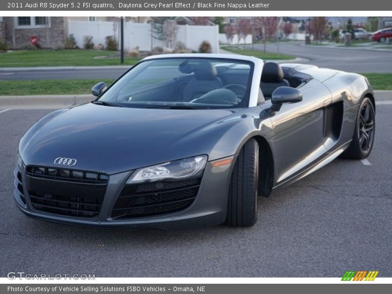 Daytona Grey Pearl Effect / Black Fine Nappa Leather 2011 Audi R8 Spyder 5.2 FSI quattro