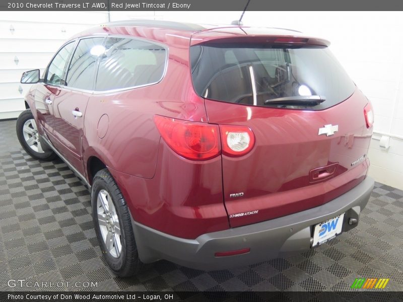 Red Jewel Tintcoat / Ebony 2010 Chevrolet Traverse LT AWD