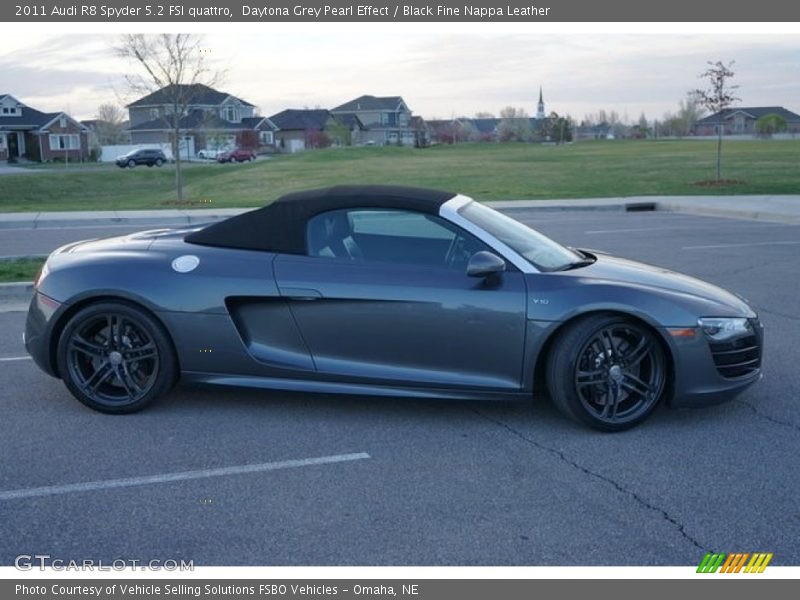 Daytona Grey Pearl Effect / Black Fine Nappa Leather 2011 Audi R8 Spyder 5.2 FSI quattro