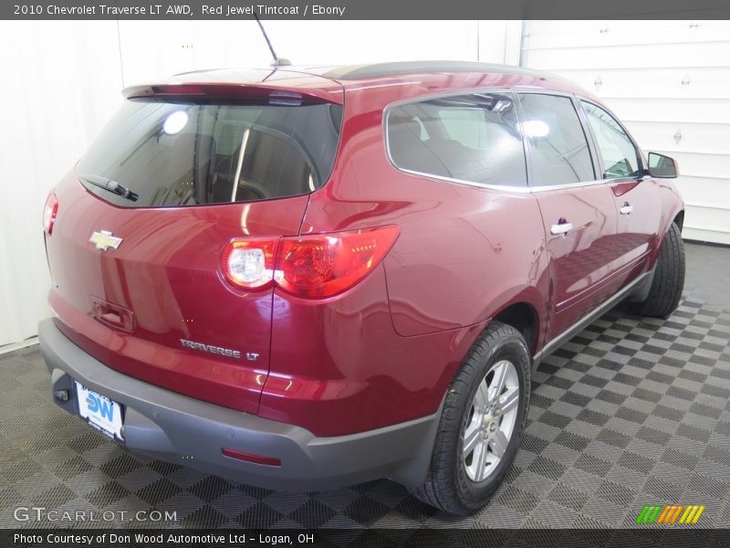 Red Jewel Tintcoat / Ebony 2010 Chevrolet Traverse LT AWD