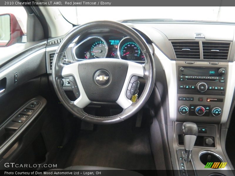 Red Jewel Tintcoat / Ebony 2010 Chevrolet Traverse LT AWD