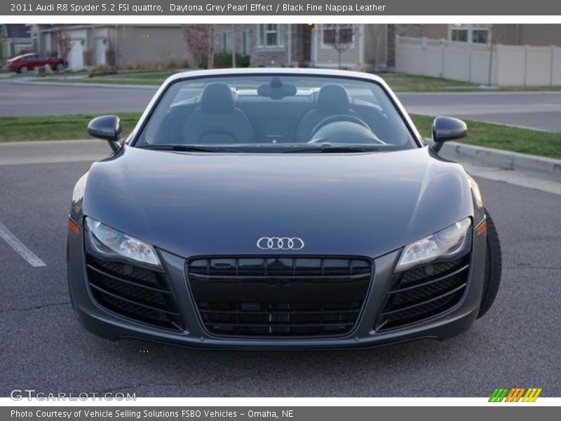 Daytona Grey Pearl Effect / Black Fine Nappa Leather 2011 Audi R8 Spyder 5.2 FSI quattro