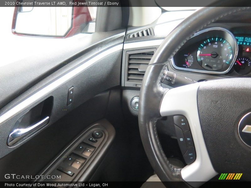 Red Jewel Tintcoat / Ebony 2010 Chevrolet Traverse LT AWD