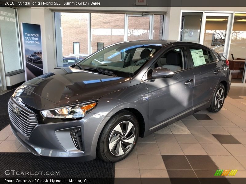 Summit Gray / Beige 2018 Hyundai Ioniq Hybrid SEL