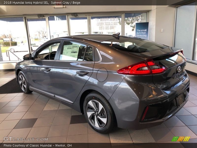 Summit Gray / Beige 2018 Hyundai Ioniq Hybrid SEL