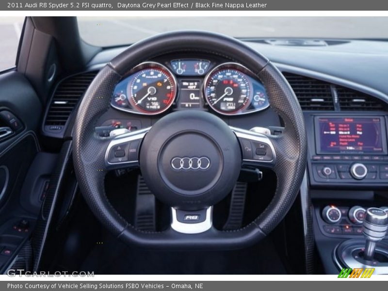 Daytona Grey Pearl Effect / Black Fine Nappa Leather 2011 Audi R8 Spyder 5.2 FSI quattro