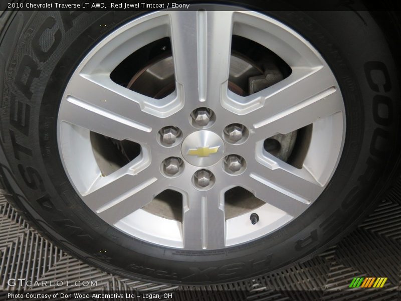 Red Jewel Tintcoat / Ebony 2010 Chevrolet Traverse LT AWD