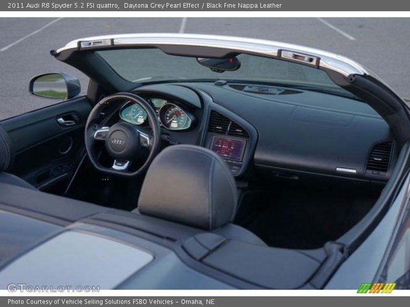 Daytona Grey Pearl Effect / Black Fine Nappa Leather 2011 Audi R8 Spyder 5.2 FSI quattro