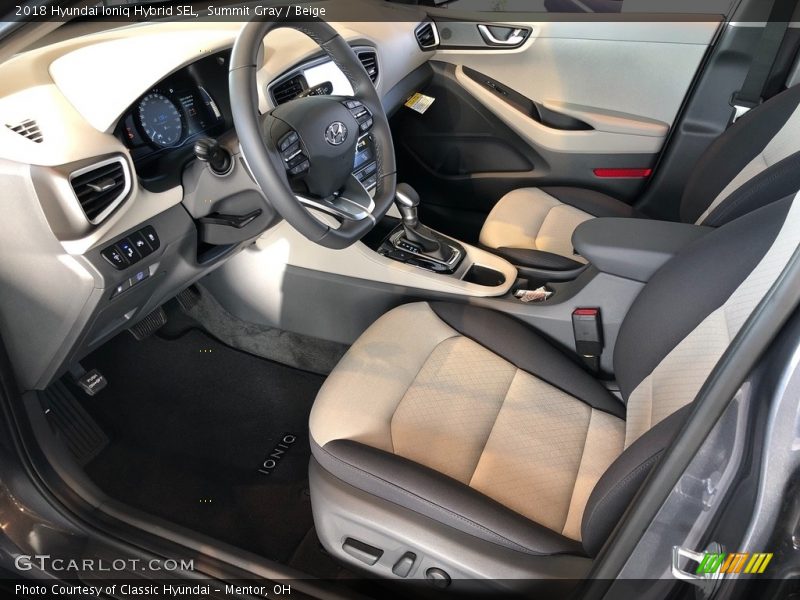 Summit Gray / Beige 2018 Hyundai Ioniq Hybrid SEL