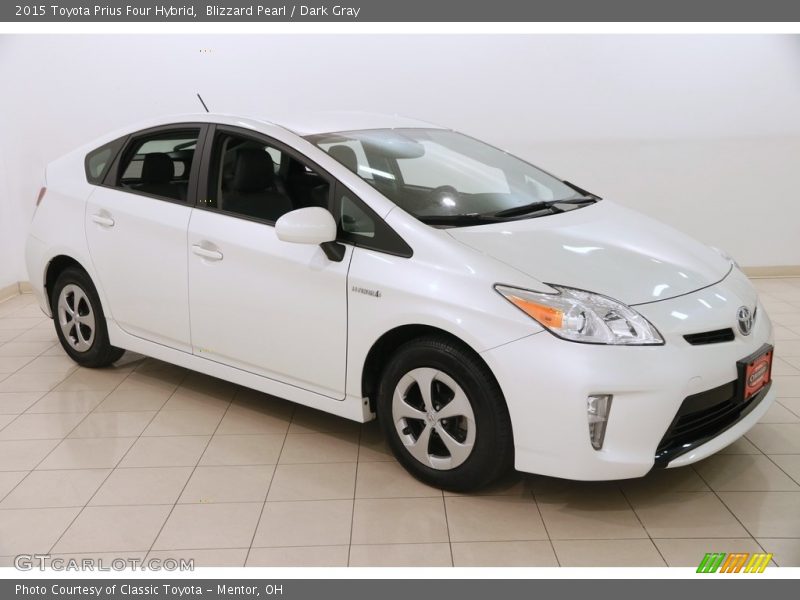 Blizzard Pearl / Dark Gray 2015 Toyota Prius Four Hybrid