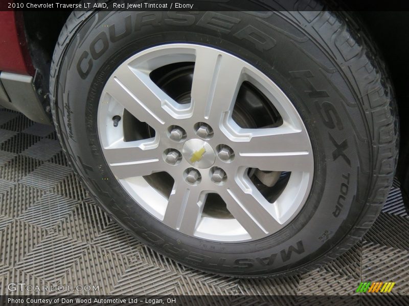 Red Jewel Tintcoat / Ebony 2010 Chevrolet Traverse LT AWD