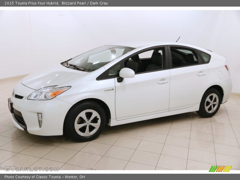 Blizzard Pearl / Dark Gray 2015 Toyota Prius Four Hybrid