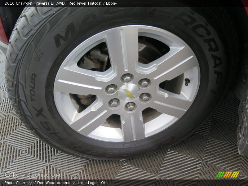 Red Jewel Tintcoat / Ebony 2010 Chevrolet Traverse LT AWD
