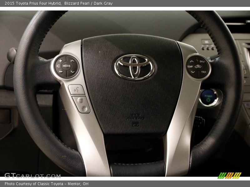 Blizzard Pearl / Dark Gray 2015 Toyota Prius Four Hybrid