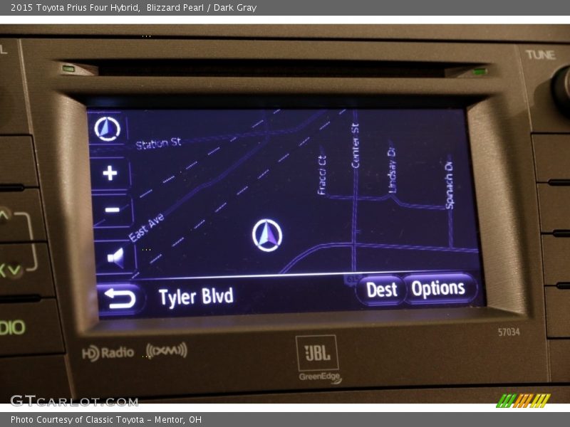 Blizzard Pearl / Dark Gray 2015 Toyota Prius Four Hybrid